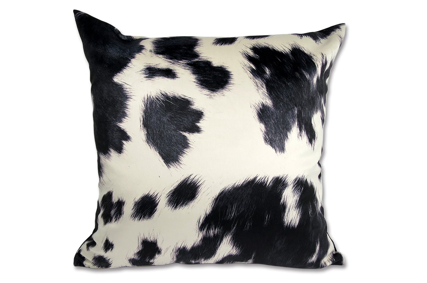The Cow スペイン製起毛スエードタッチ 牛柄クッションカバー ブラック 45×45cm - HOUSE OF JAPAN Shop
