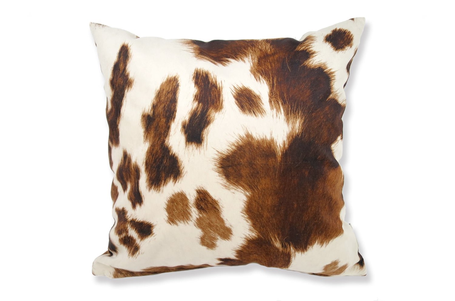 The Cow スペイン製起毛スエードタッチ 牛柄クッションカバー ライトブラウン 45×45cm - HOUSE OF JAPAN Shop