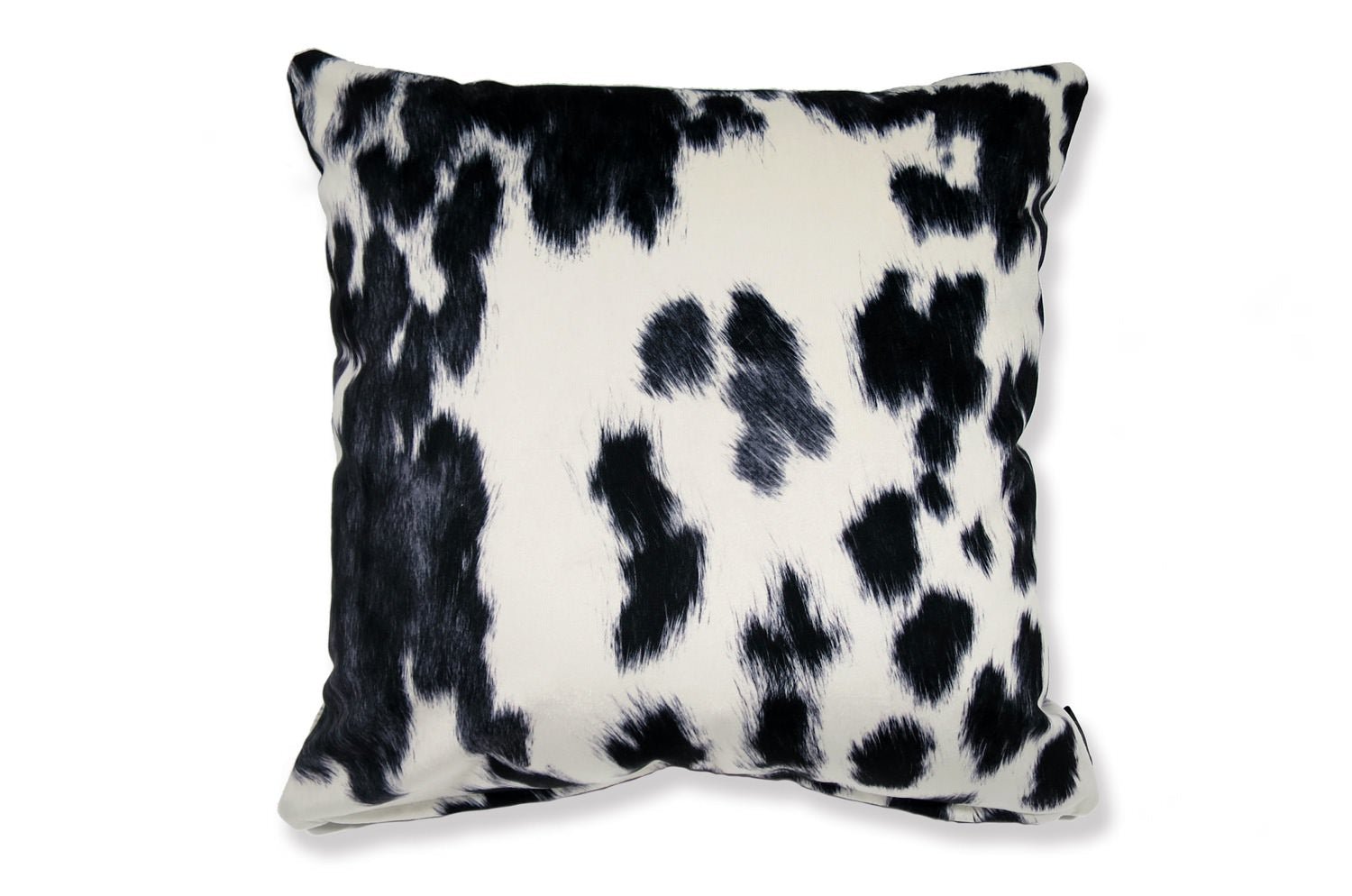 The Cow スペイン製起毛スエードタッチ 牛柄クッションカバー ブラック 45×45cm - HOUSE OF JAPAN Shop