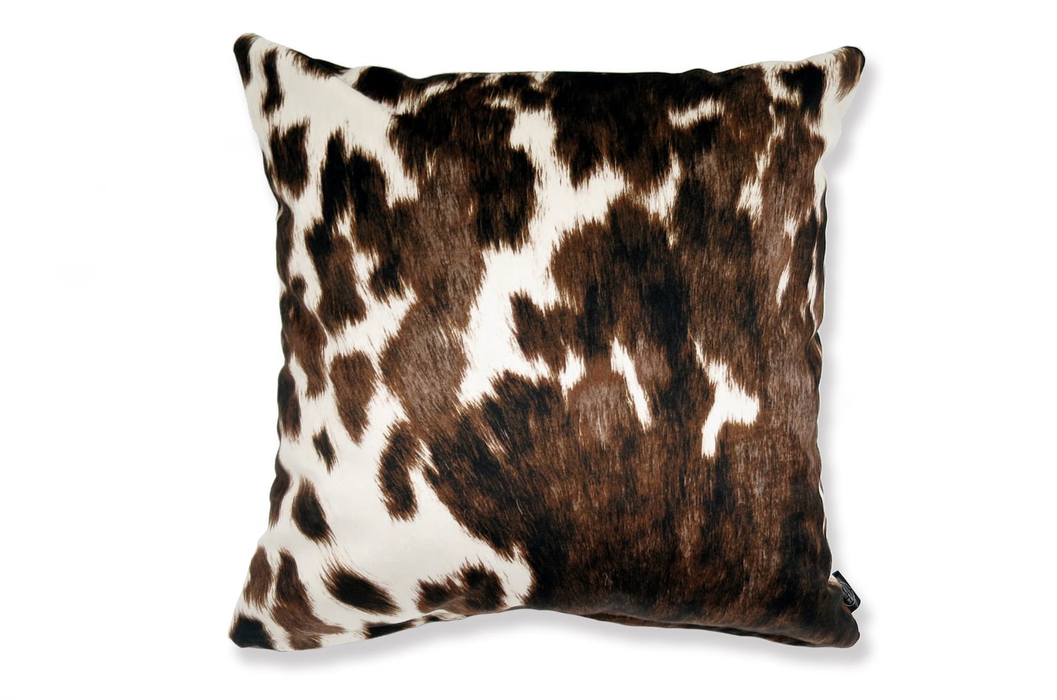 The Cow スペイン製起毛スエードタッチ 牛柄クッションカバー ブラウン 45×45cm - HOUSE OF JAPAN Shop