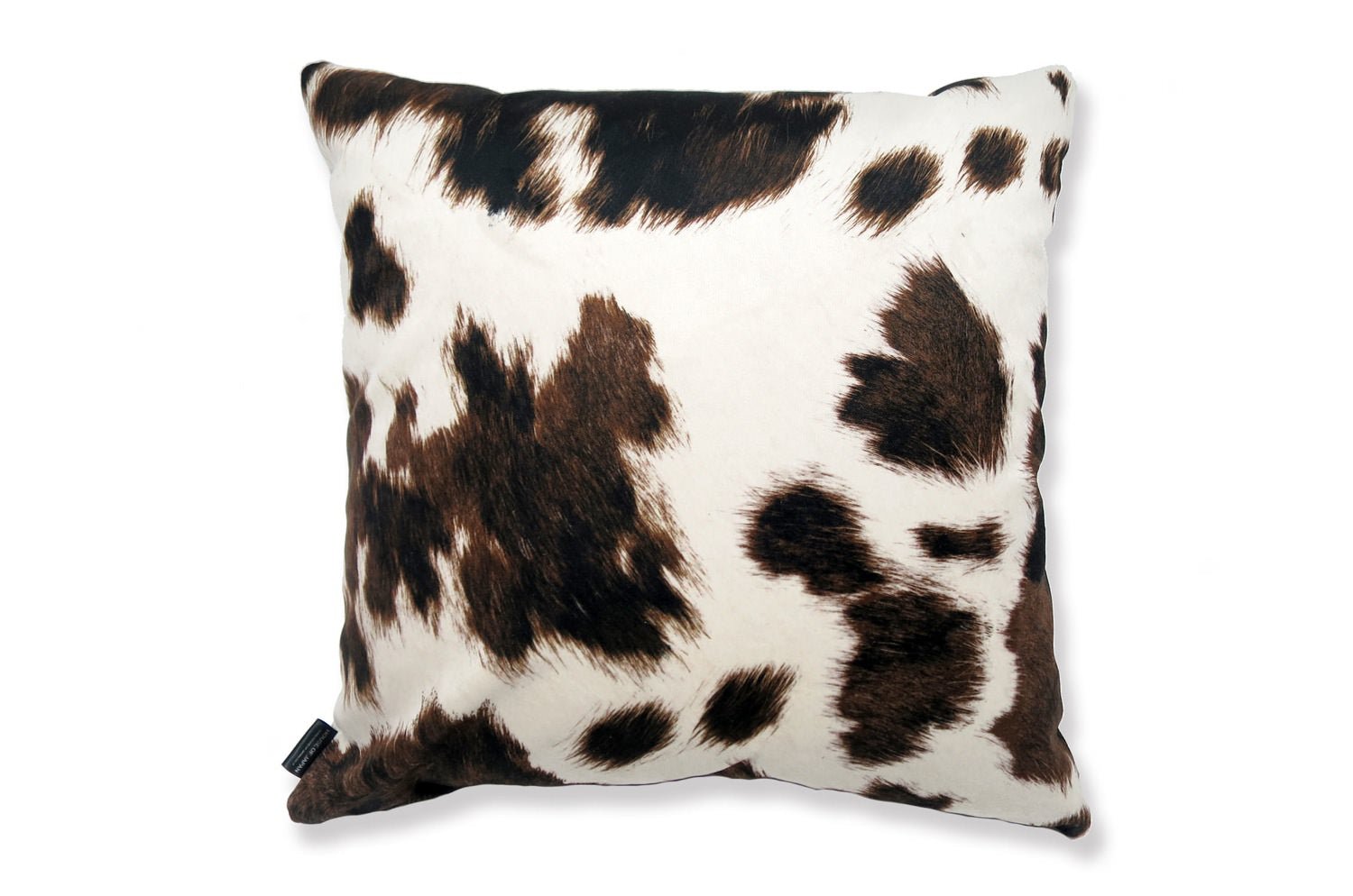 The Cow スペイン製起毛スエードタッチ 牛柄クッションカバー ブラウン 45×45cm - HOUSE OF JAPAN Shop