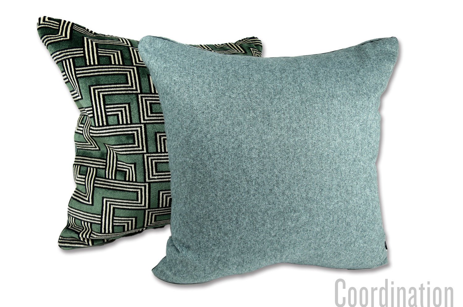 The Croce ソフト起毛タッチ パイピングクッションカバー (モスグリーン) 45×45cm - HOUSE OF JAPAN Shop