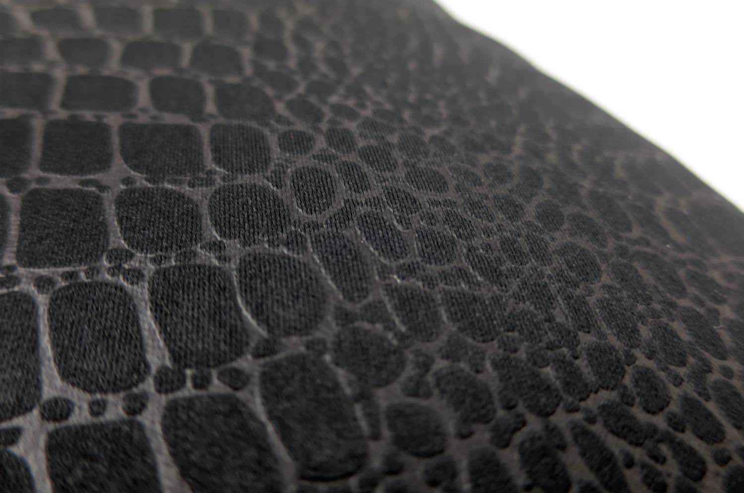 The Crocodile クロコ型押し柄クッションカバー ブラック 45×45cm - HOUSE OF JAPAN Shop