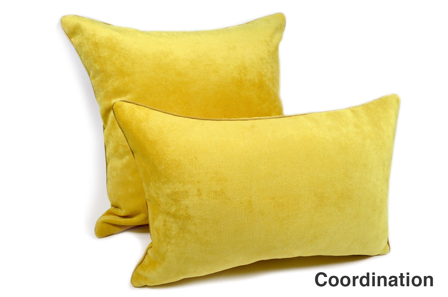 The Cute Velvet キュートベルベットクッションカバー レモンイエロー 45×45cm - HOUSE OF JAPAN Shop