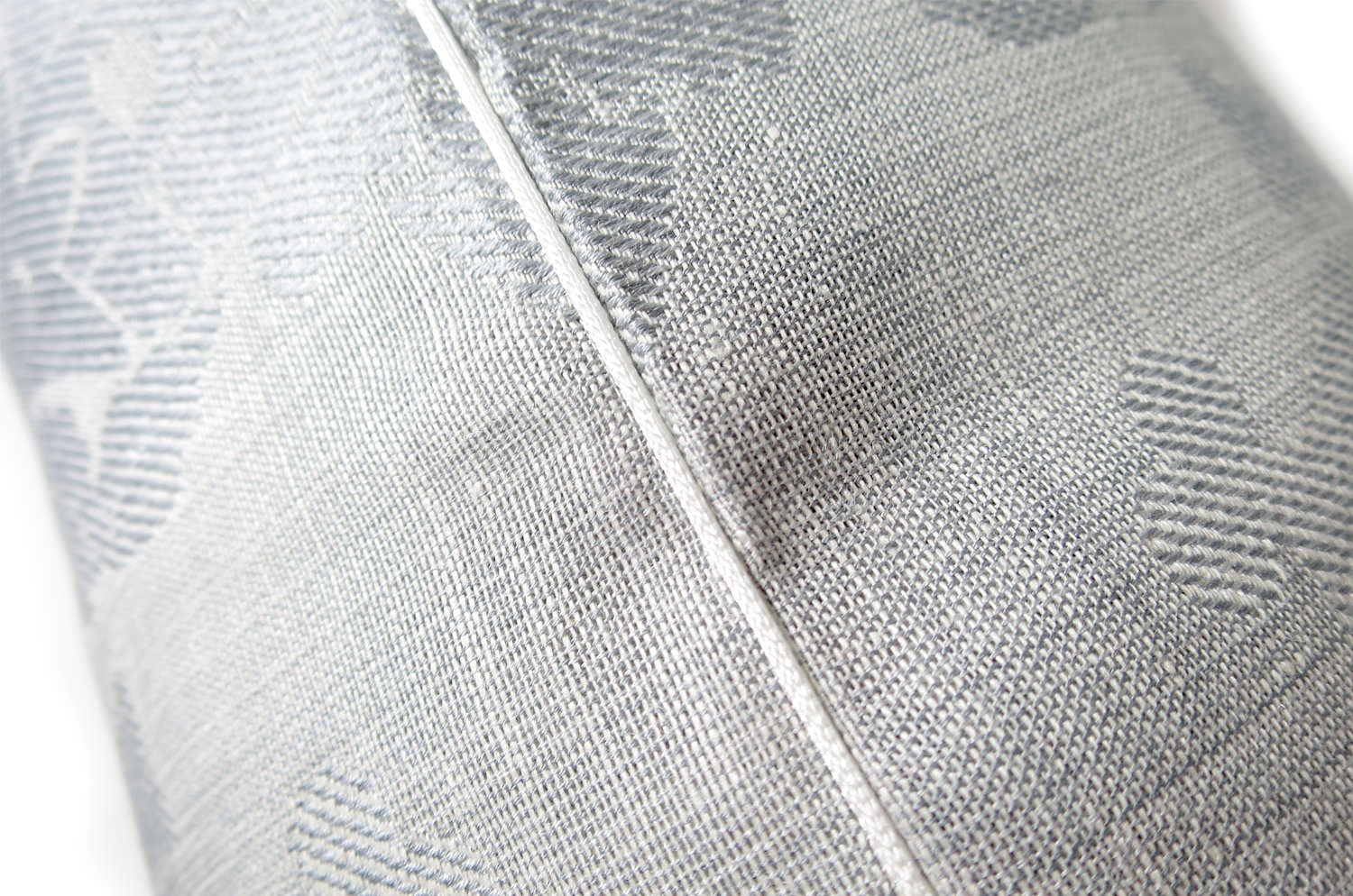 The Damask Cool gray ダマスク麻混クッション クールグレー 60×40cm 中材付 - HOUSE OF JAPAN Shop