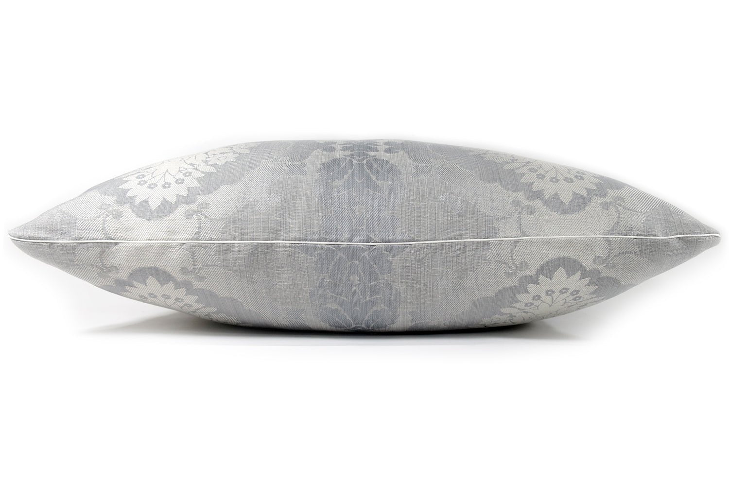 The Damask Cool gray ダマスク麻混クッション クールグレー 60×40cm 中材付 - HOUSE OF JAPAN Shop