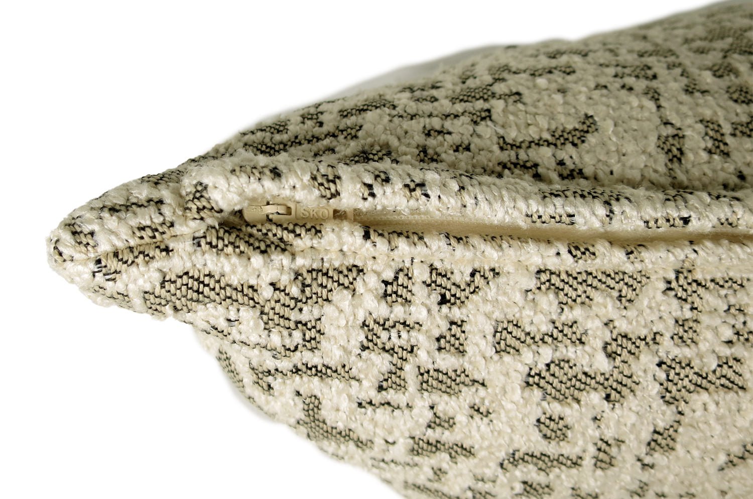 The DOTS ドット フレンチジャカード クッションカバー (ナチュラル) 45×45cm - HOUSE OF JAPAN Shop