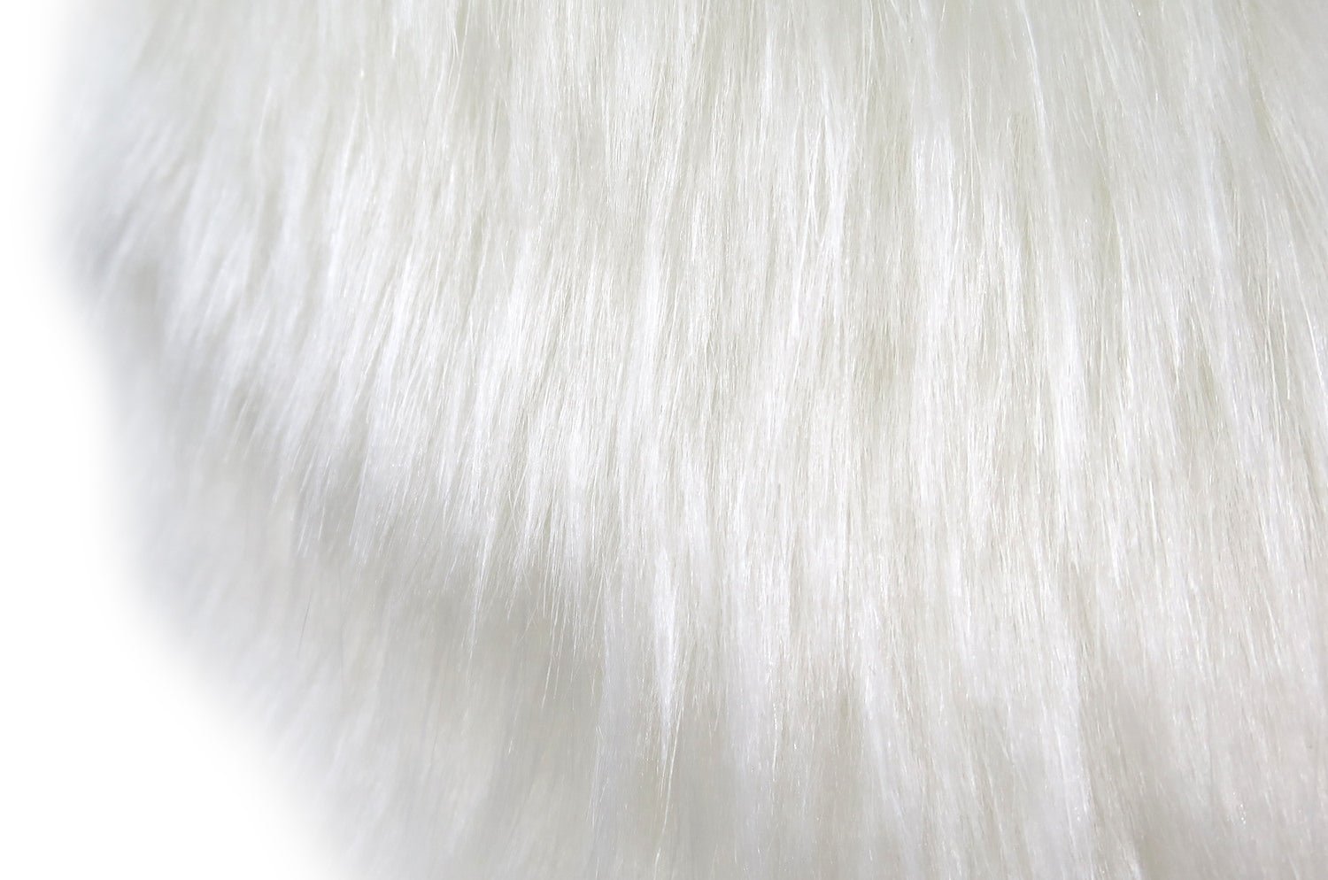 The EcoFur フォックス エコファー横長クッション ホワイト 60×38cm 中材付 - HOUSE OF JAPAN Shop