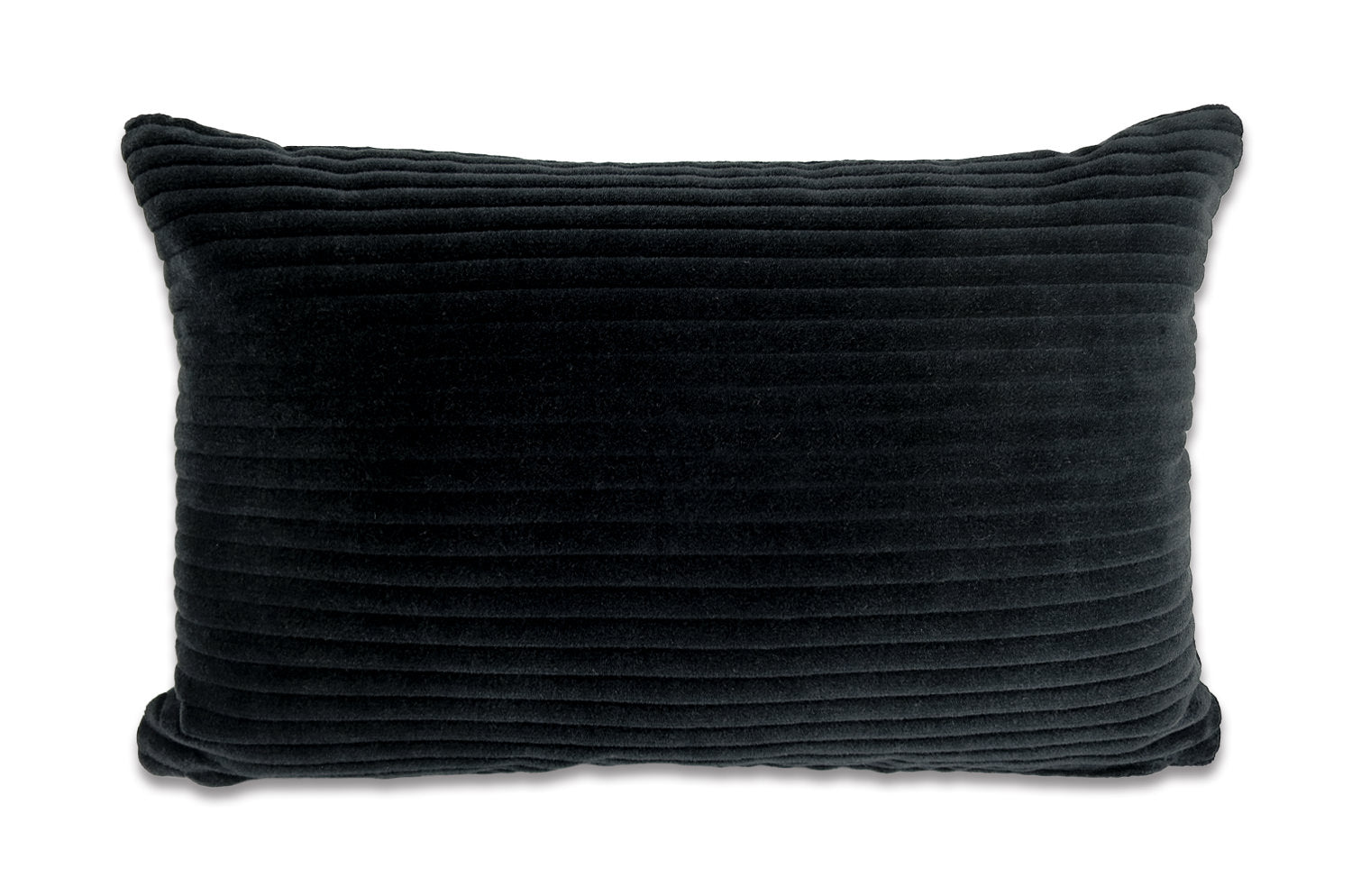 The EDGEMONT CORDUROY BLACK ラルフローレンファブリック コーデュロイクッション (ブラック) 48×30cm 中材付 - HOUSE OF JAPAN Shop