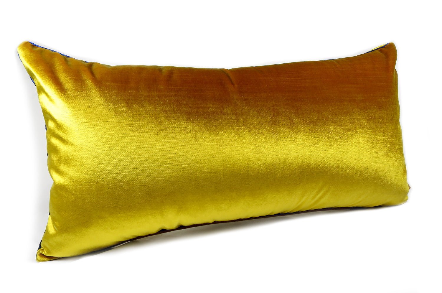 The ELITIS 艶ゴールドイエロー ベルベットクッション 66×35cm 中材付 - HOUSE OF JAPAN Shop