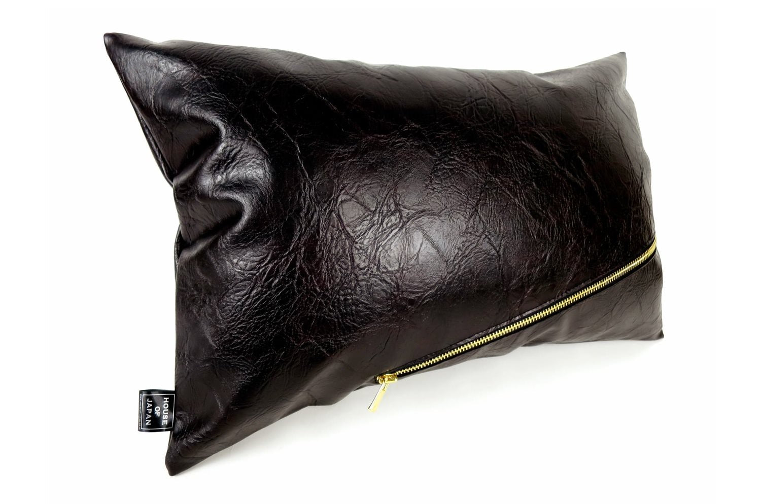 The Excella エクセラジップダークブラウンクッション 45×30cm 中材付 - HOUSE OF JAPAN Shop