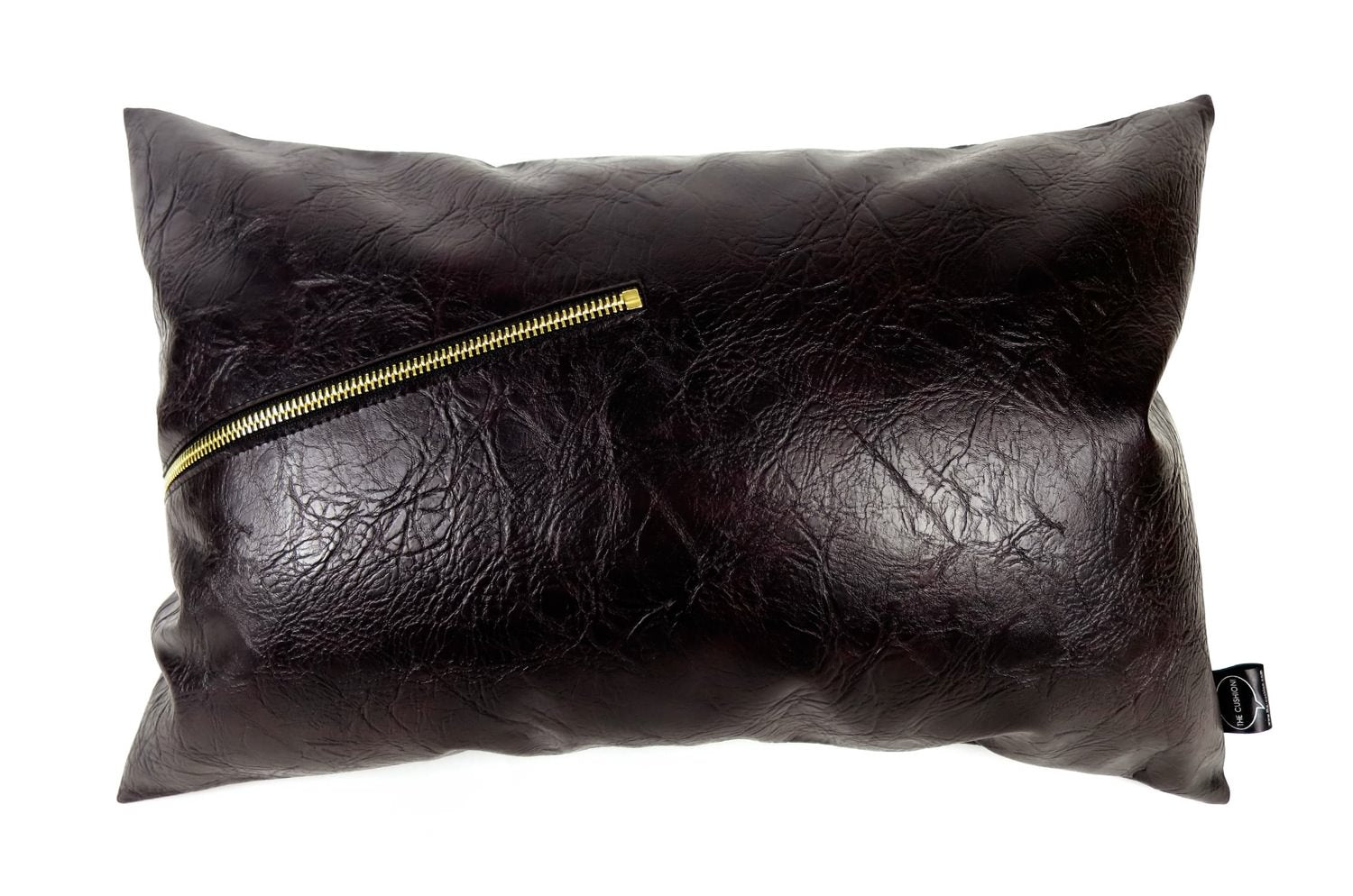 The Excella エクセラジップダークブラウンクッション 45×30cm 中材付 - HOUSE OF JAPAN Shop