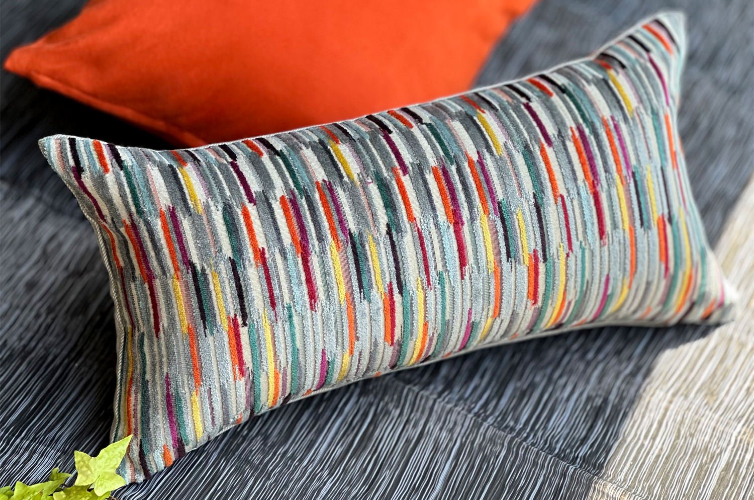 The FAST ファスト ベルベット&リネン 横長 クッション 65×33cm 中材付 - HOUSE OF JAPAN Shop