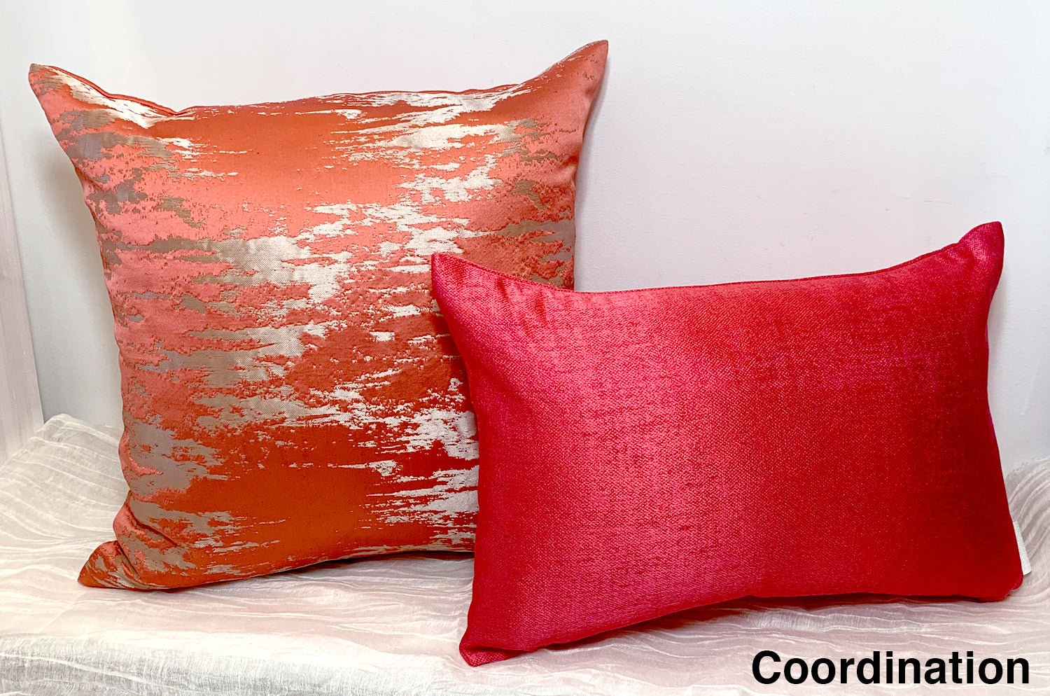 The Flaie フレイ クッションカバー シャーベットオレンジ 40×40cm - HOUSE OF JAPAN Shop