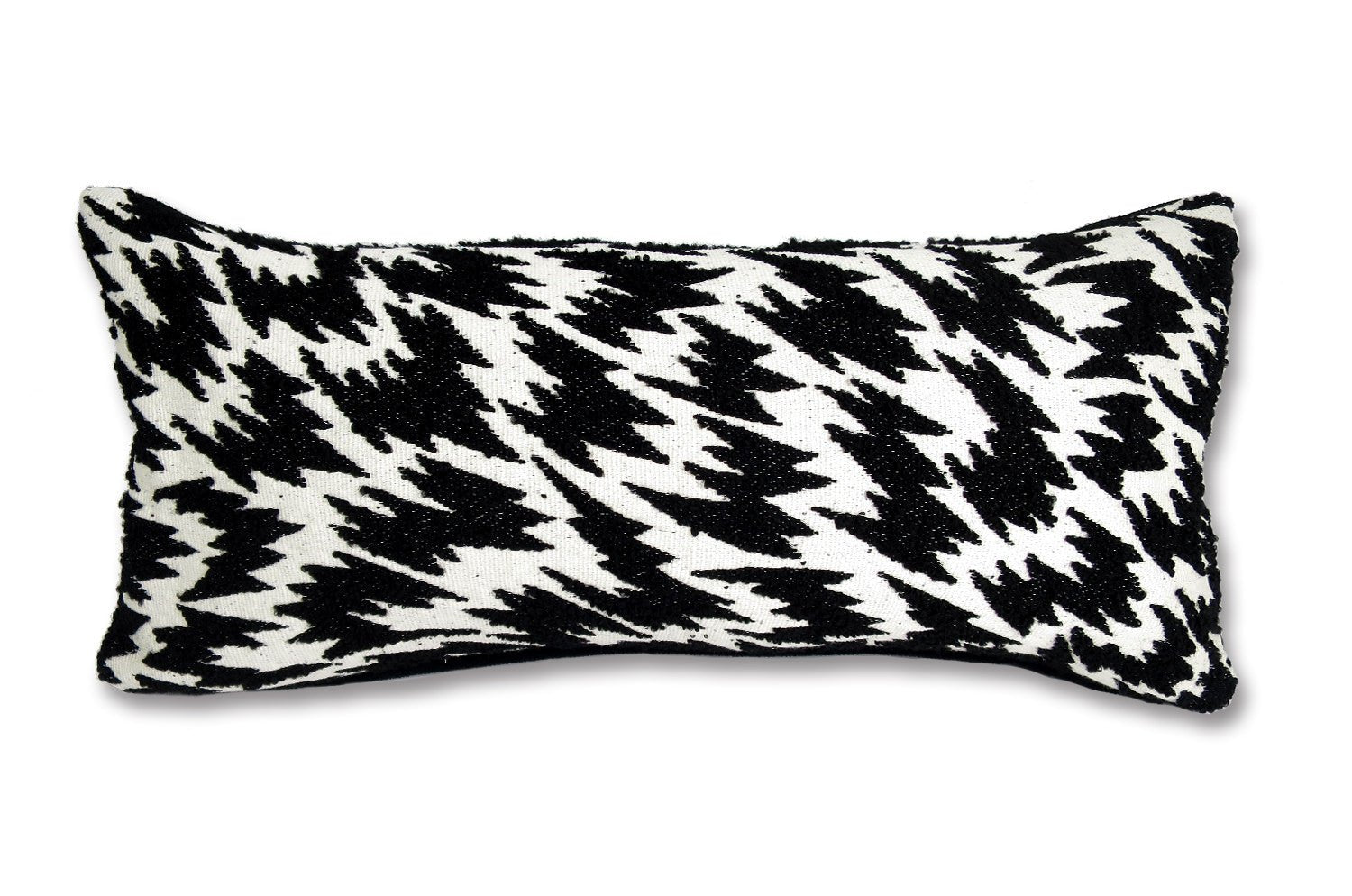 The Flash Monochrome by Kirkby Design x ELEY KISHIMOTO(イーリー キシモト)fabric 横長クッション 50×23cm 中材付 - HOUSE OF JAPAN Shop