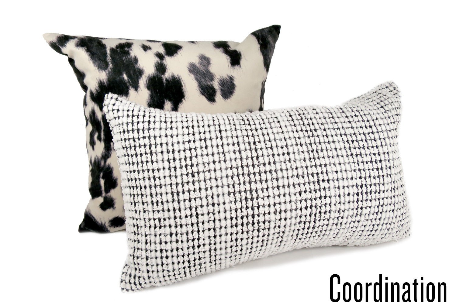 The Fluffiness フラッフィネス Black&white クッション 50×30cm 中材付 - HOUSE OF JAPAN Shop