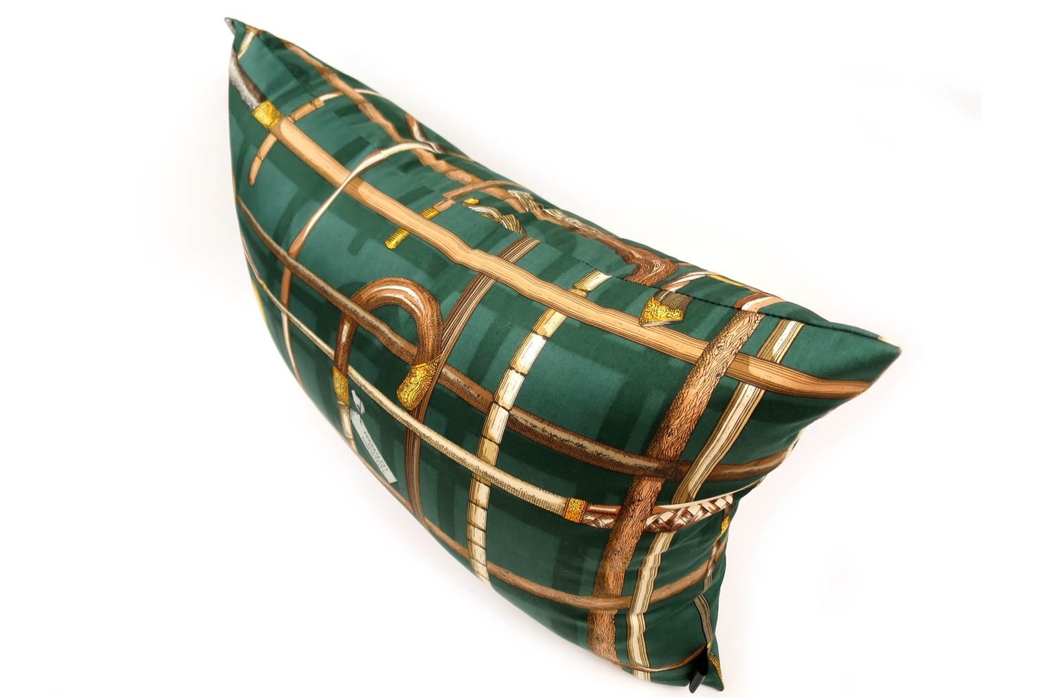 The Fornasetti ピエロフォルナセッティヴィンテージファブリッククッション I BASTONIグリーンデザイン 58×38cm 中材付 - HOUSE OF JAPAN Shop