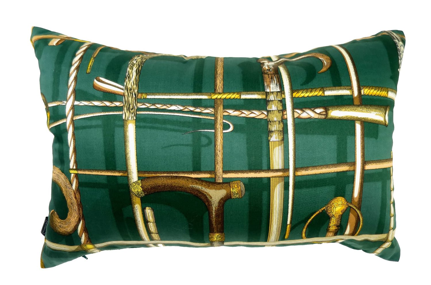 The Fornasetti ピエロフォルナセッティヴィンテージファブリッククッション I BASTONIグリーンデザイン 58×38cm 中材付 - HOUSE OF JAPAN Shop