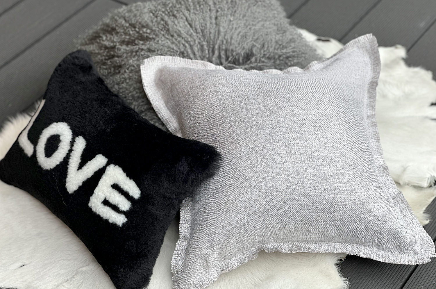 The Fringe フリンジ ジャガード クッションカバー45×45cm(48×48cm) - HOUSE OF JAPAN Shop