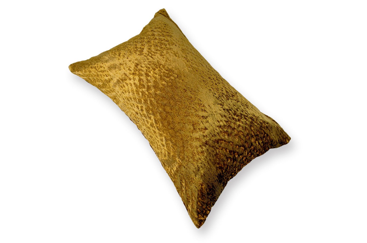 The Gilda ジルダ ベルベットクッション (ゴールドブラウン) 45×30cm 中材付 - HOUSE OF JAPAN Shop