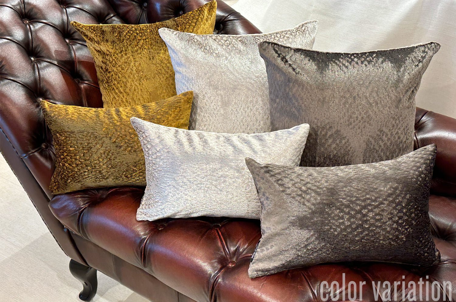 The Gilda ジルダ ベルベット クッション (ナイト) 45×30cm 中材付 - HOUSE OF JAPAN Shop