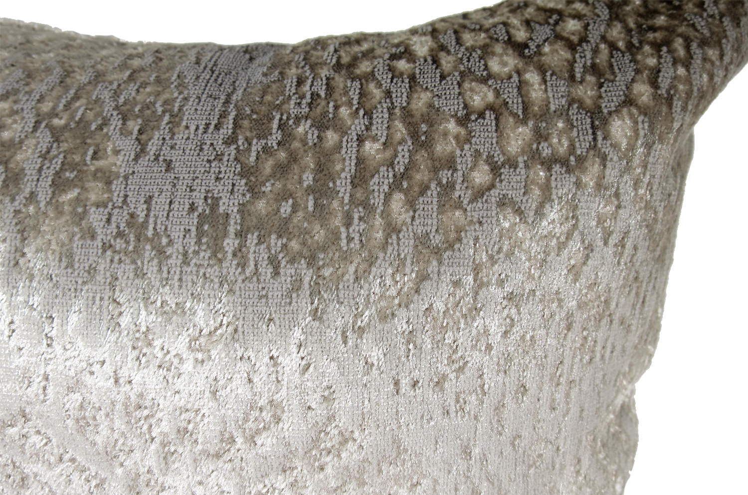 The Gilda ジルダ ベルベット クッション (シルバーベージュ) 45×30cm 中材付 - HOUSE OF JAPAN Shop