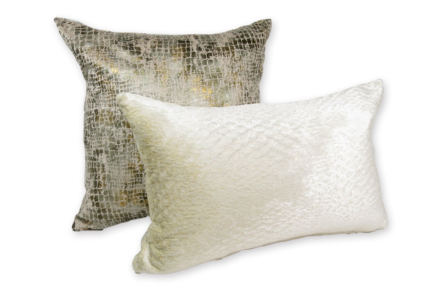 The Gilda ジルダ ベルベット クッション (パール) 45×30cm 中材付 - HOUSE OF JAPAN Shop