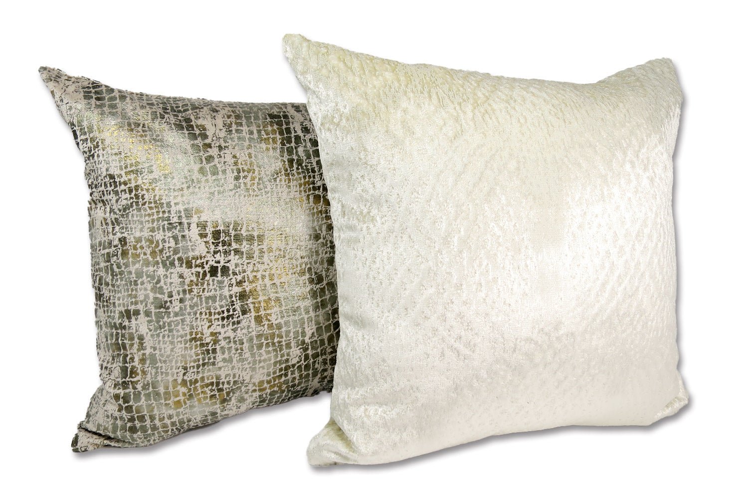 The Gilda ジルダ ベルベット クッションカバー (パール) 45×45cm - HOUSE OF JAPAN Shop