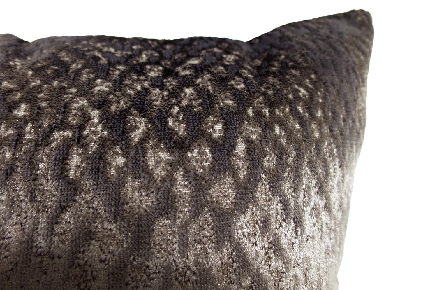 The Gilda ジルダ ベルベット クッションカバー (チャコール) 45cm×45cm - HOUSE OF JAPAN Shop