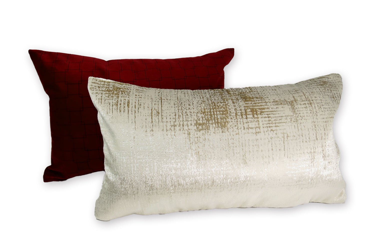 The Gloria グロリア ベルベット クッション (クリーム) 45×25cm 中材付 - HOUSE OF JAPAN Shop