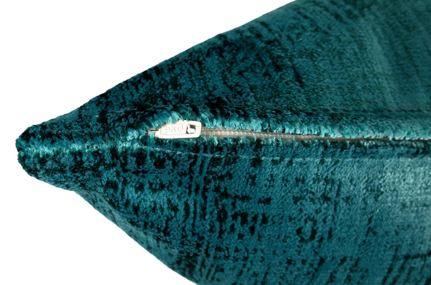 The Gloria グロリア ベルベットクッション (ピーコックグリーン) 45×30cm 中材付 - HOUSE OF JAPAN Shop