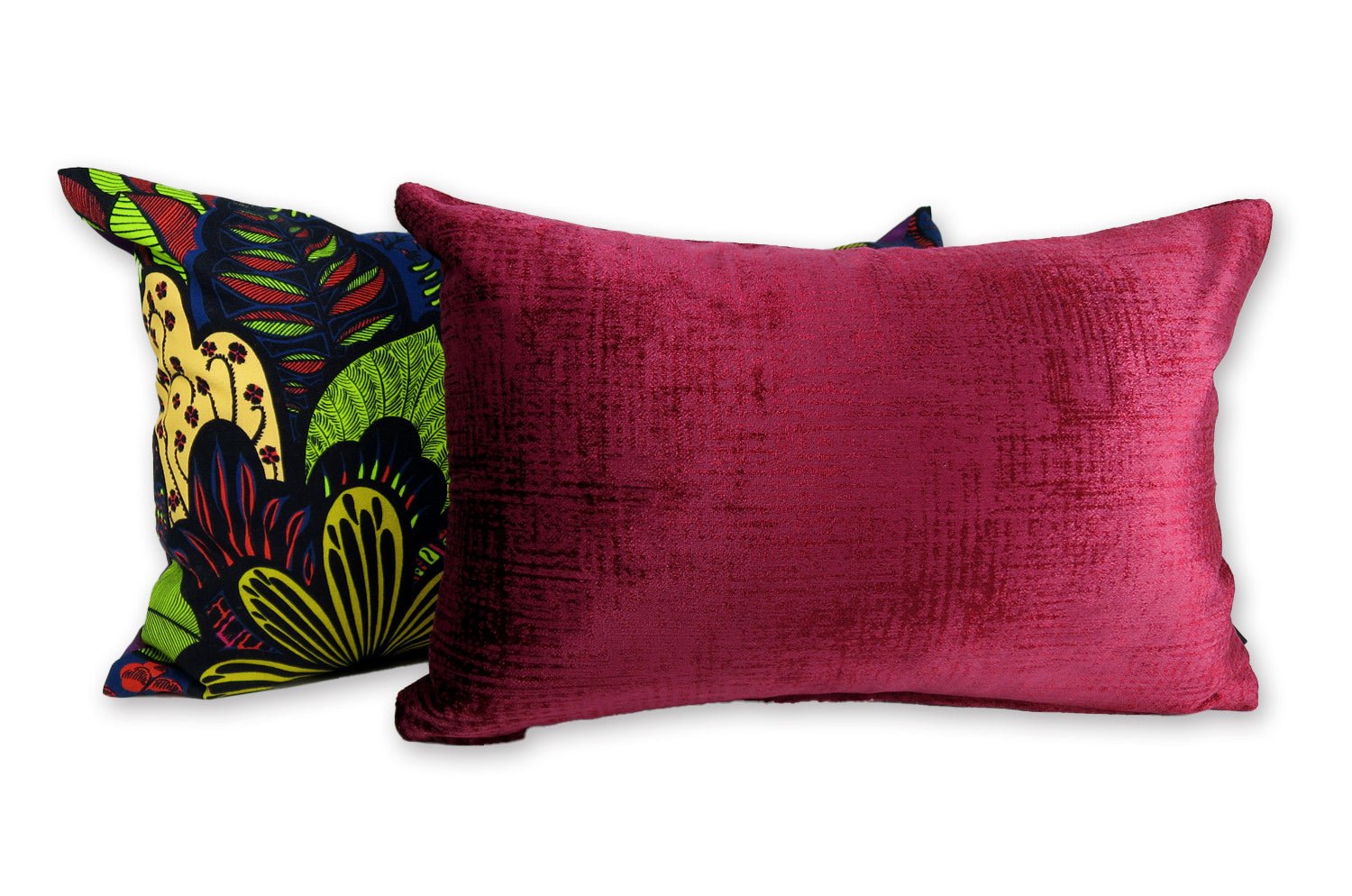 The Gloria グロリア ベルベット クッション (ワイン) 45×30cm 中材付 - HOUSE OF JAPAN Shop