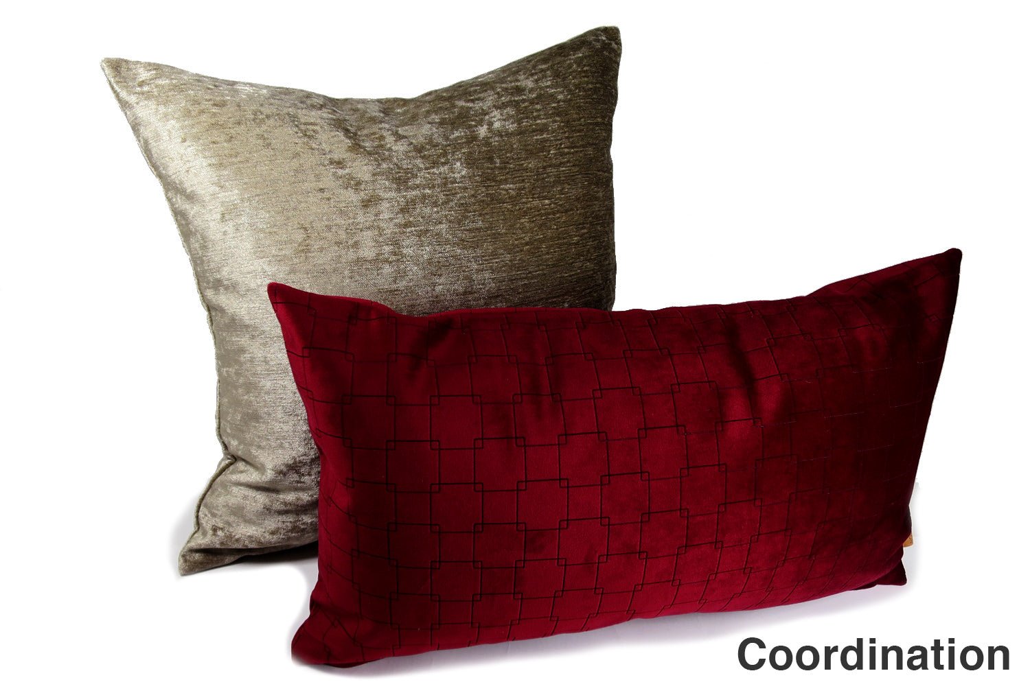 The Gloss グロスベロアクッションカバー (グレージュ) 45×45cm - HOUSE OF JAPAN Shop