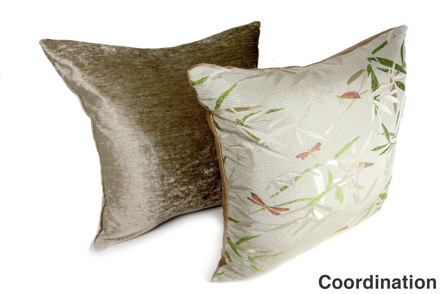 The Gloss グロスベロアクッションカバー (グレージュ) 45×45cm - HOUSE OF JAPAN Shop