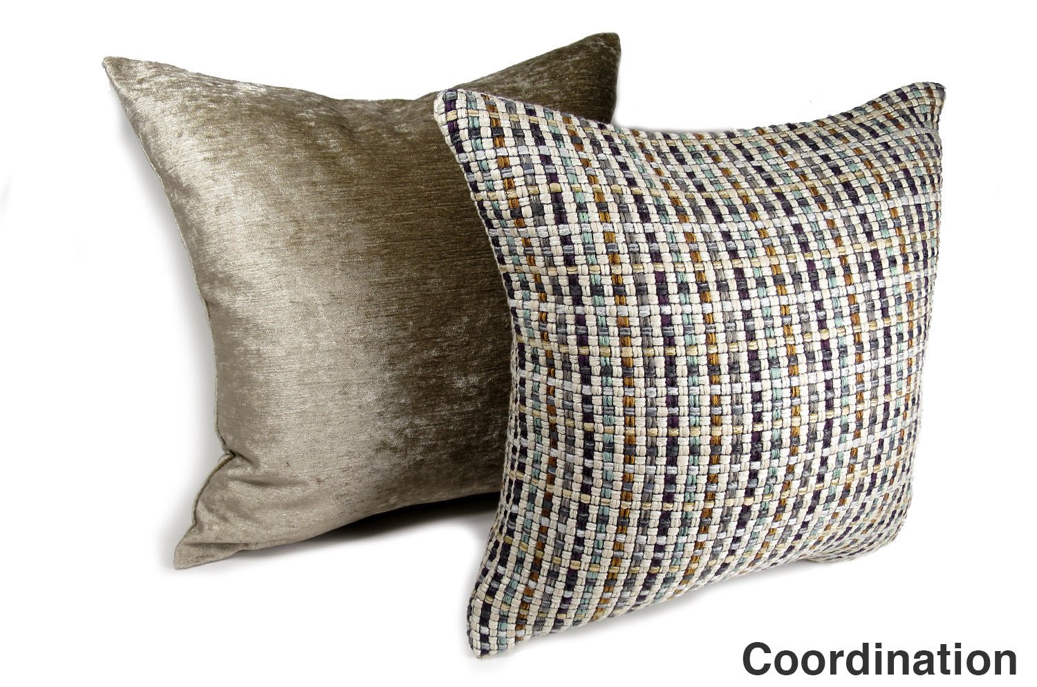 The Gloss グロスベロアクッションカバー (グレージュ) 45×45cm - HOUSE OF JAPAN Shop