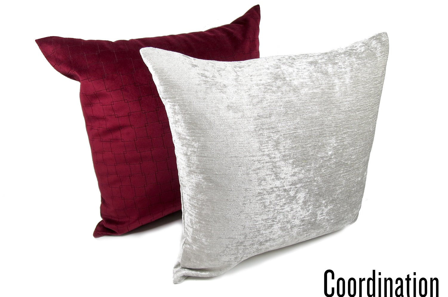 The Gloss グロスベロアクッションカバー (アイスシルバー) 45×45cm - HOUSE OF JAPAN Shop