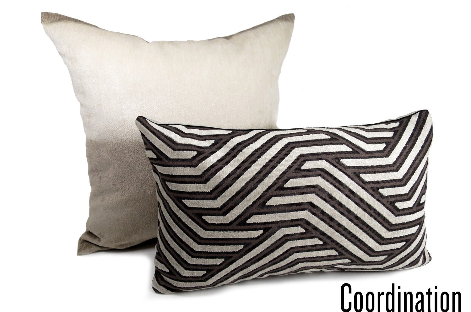 The Gradation グレージュグラデーションクッションカバー 50×50cm - HOUSE OF JAPAN Shop