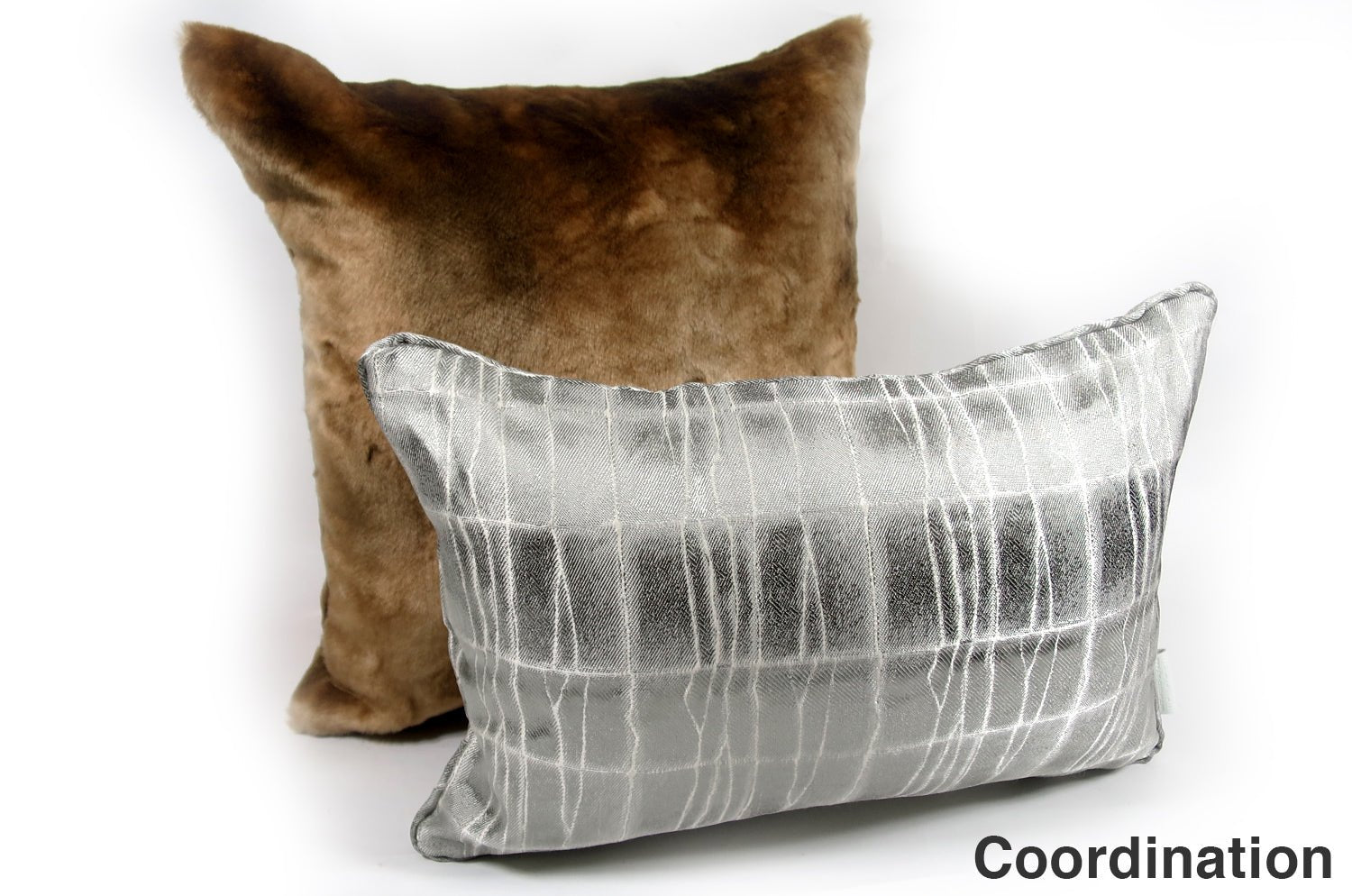 The Gradation 至極の手触りエコファー Bronze グラデーション クッションカバー 43×43cm - HOUSE OF JAPAN Shop