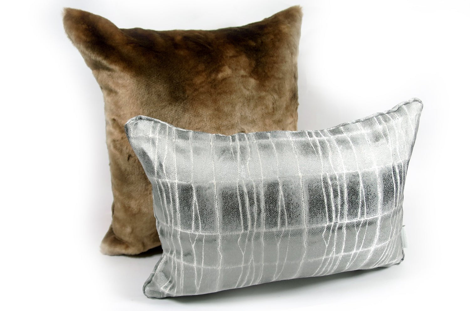 The Gradation 至極の手触りエコファー Bronze グラデーション クッションカバー 45×45cm - HOUSE OF JAPAN Shop