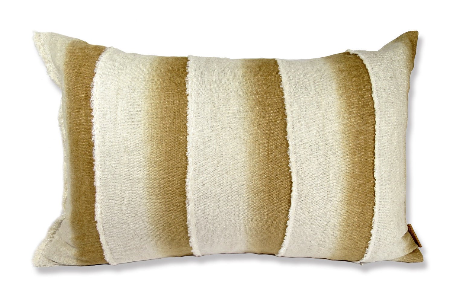 The Gradation Stripe グラデーションストライプ クッションカバー ブラウンベージュ 60×40cm 中材付 - HOUSE OF JAPAN Shop