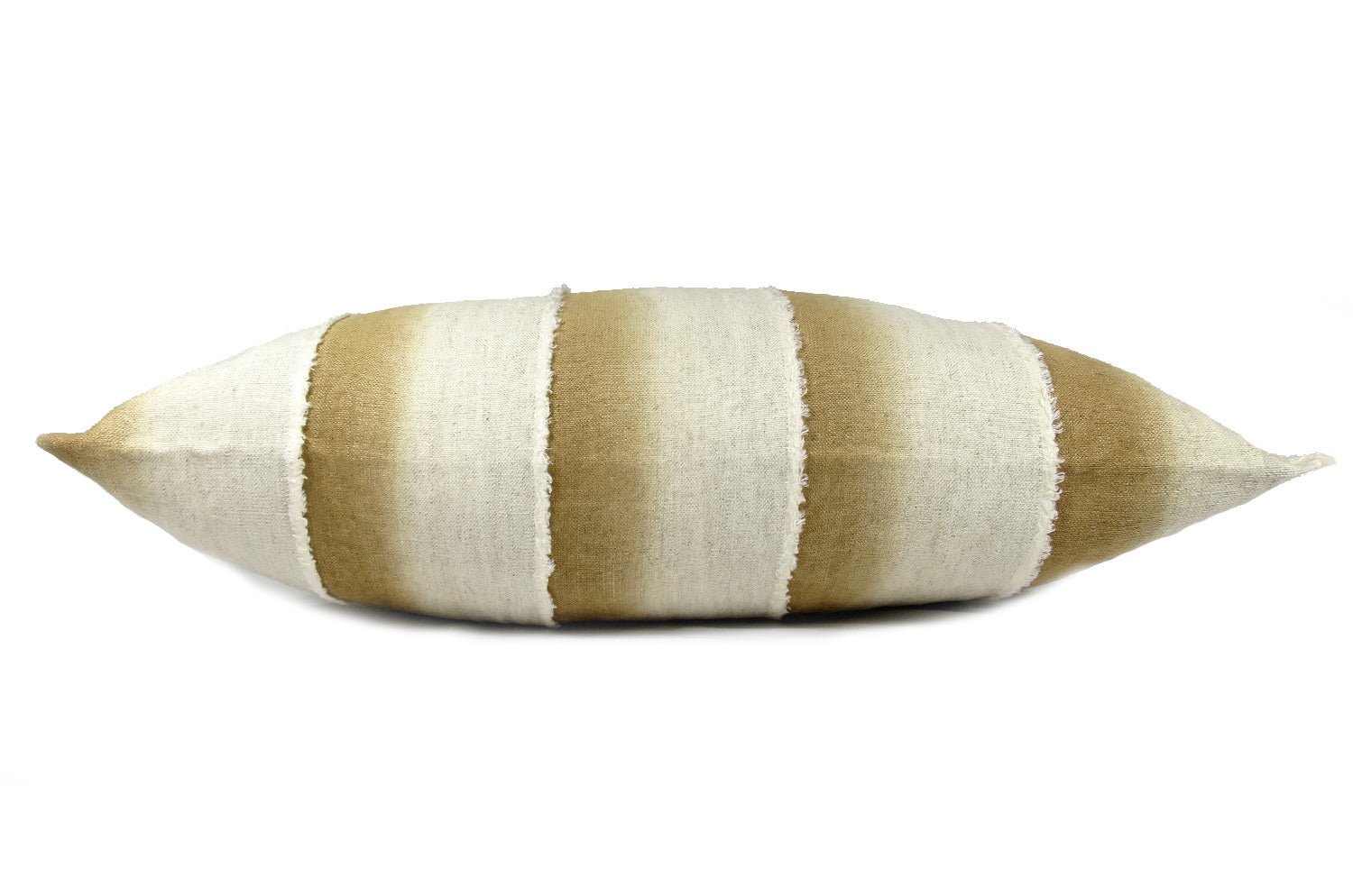 The Gradation Stripe グラデーションストライプ クッションカバー ブラウンベージュ 60×40cm 中材付 - HOUSE OF JAPAN Shop