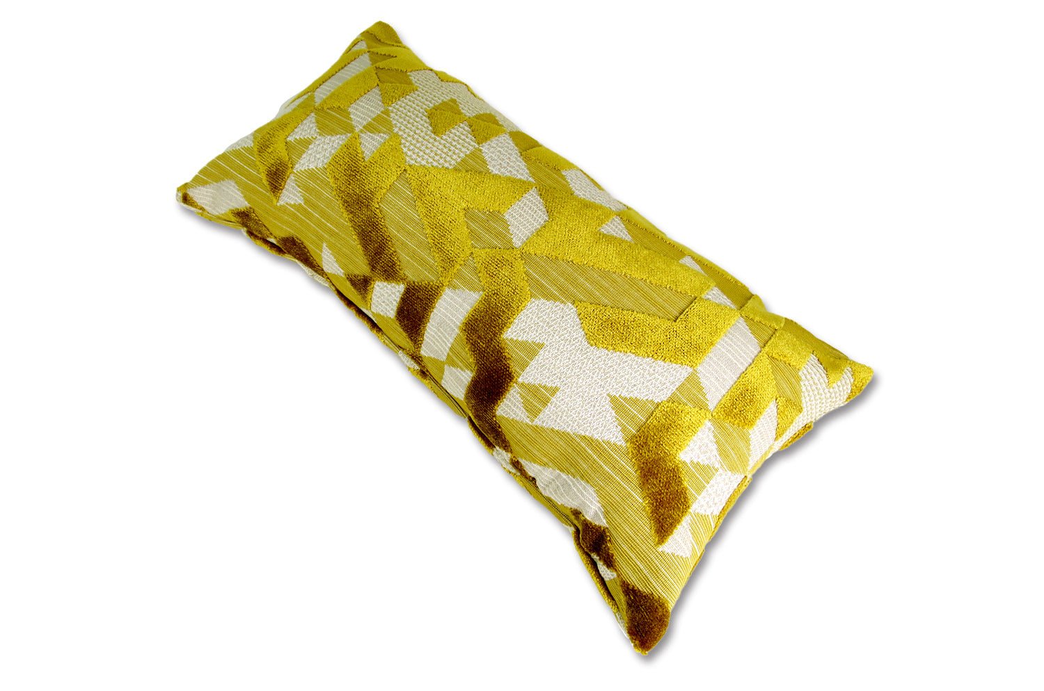 The GRAPHICS グラフィックス フレンチジャカード ベルベット クッション (ハニー) 50×25cm 中材付 - HOUSE OF JAPAN Shop