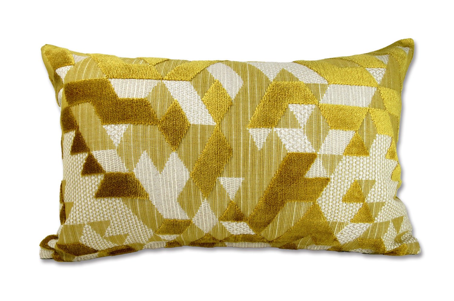 The GRAPHICS グラフィックス フレンチジャカード ベルベット クッション (ハニー) 50×30cm 中材付 - HOUSE OF JAPAN Shop