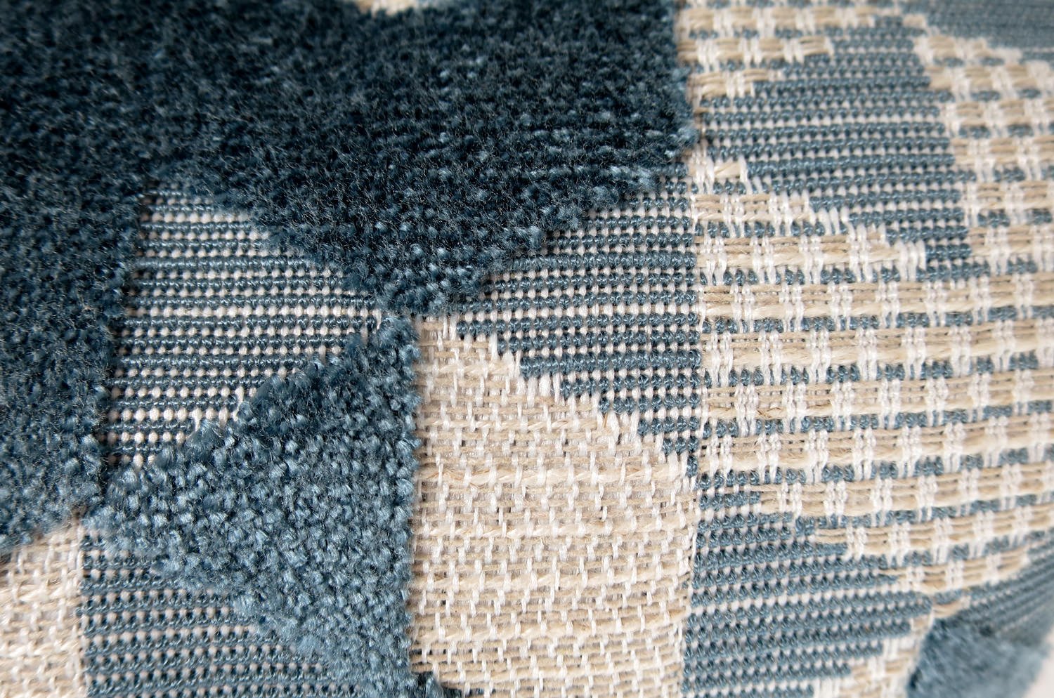 The GRAPHICS グラフィックス フレンチジャカードベルベット クッションカバー (グレーブルー) 50×50cm - HOUSE OF JAPAN Shop