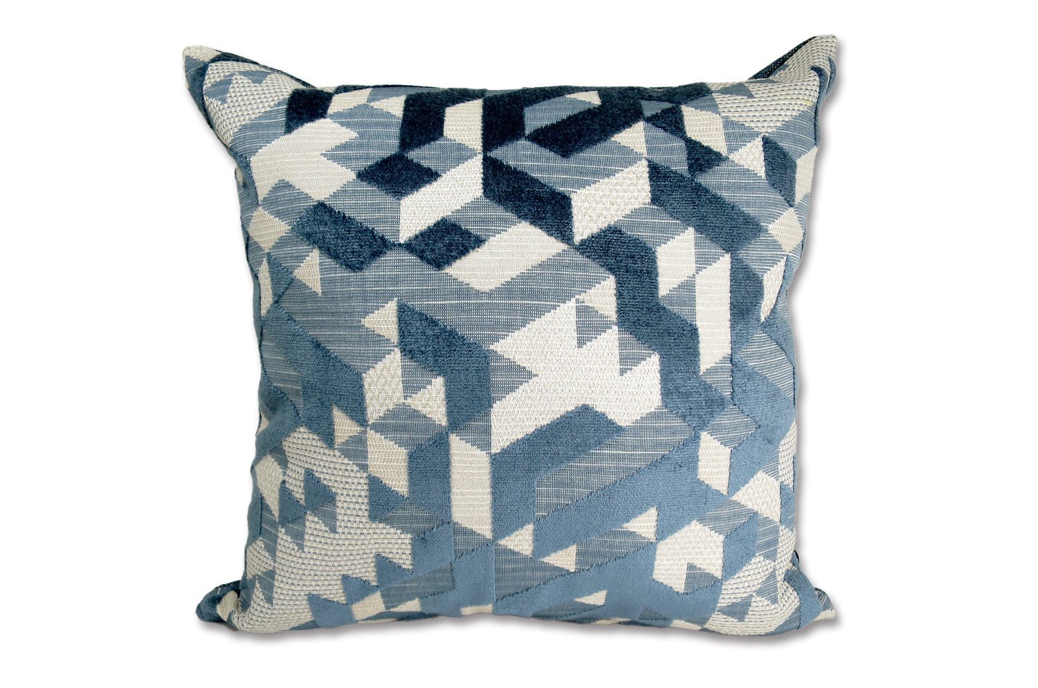 The GRAPHICS グラフィックス フレンチジャカードベルベット クッションカバー (グレーブルー) 50×50cm - HOUSE OF JAPAN Shop