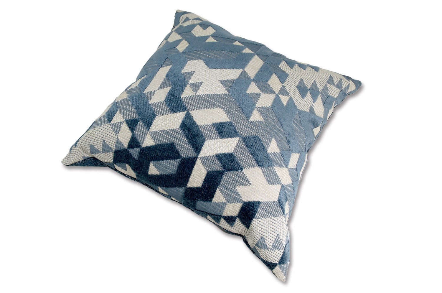 The GRAPHICS グラフィックス フレンチジャカードベルベット クッションカバー (グレーブルー) 50×50cm - HOUSE OF JAPAN Shop