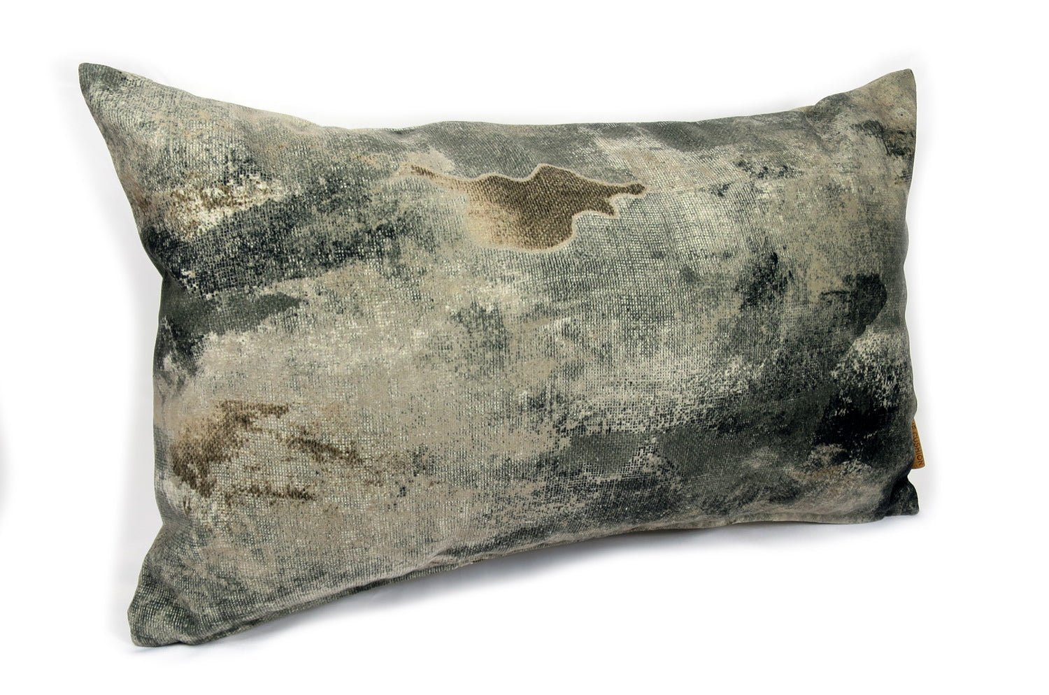 The Gray Fluid スペイン製 両面起毛スエード調クッション グレー 50×30cm 中材付 - HOUSE OF JAPAN Shop