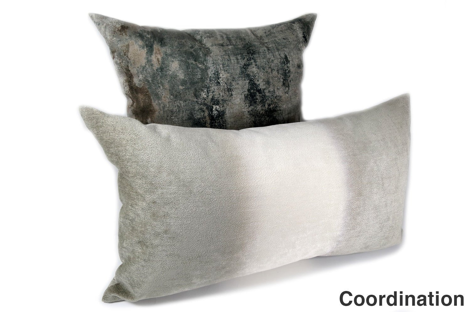 The Gray Fluid スペイン製 両面起毛スエード調クッションカバー グレー 50×50cm - HOUSE OF JAPAN Shop