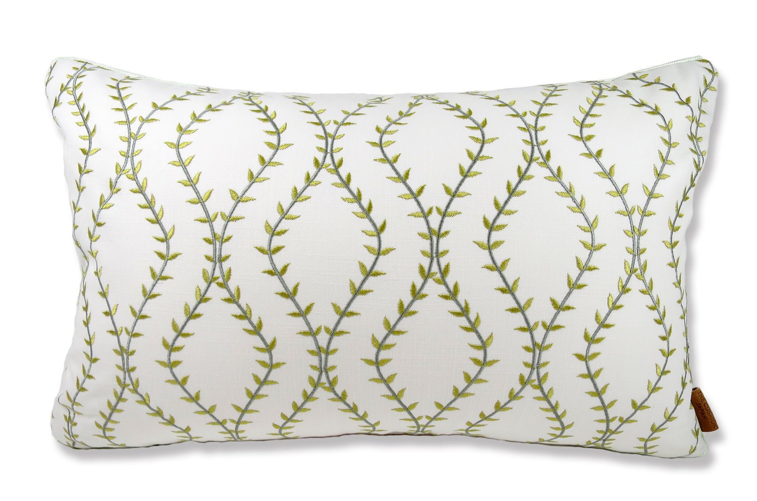 The Green Leaf ナチュラルグリーンリーフ 大きめクッション 60×38cm 中材付 - HOUSE OF JAPAN Shop