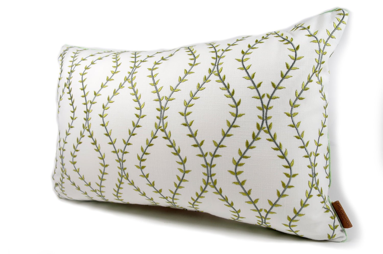 The Green Leaf ナチュラルグリーンリーフ 大きめクッション 60×38cm 中材付 - HOUSE OF JAPAN Shop